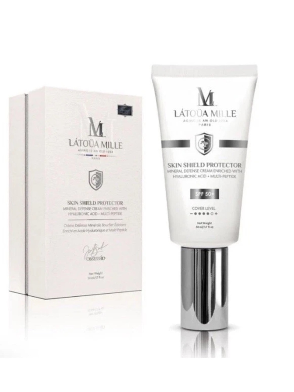 Latoua Mille Skin Shield Protector Minerals Defense Cream W SPF 50+